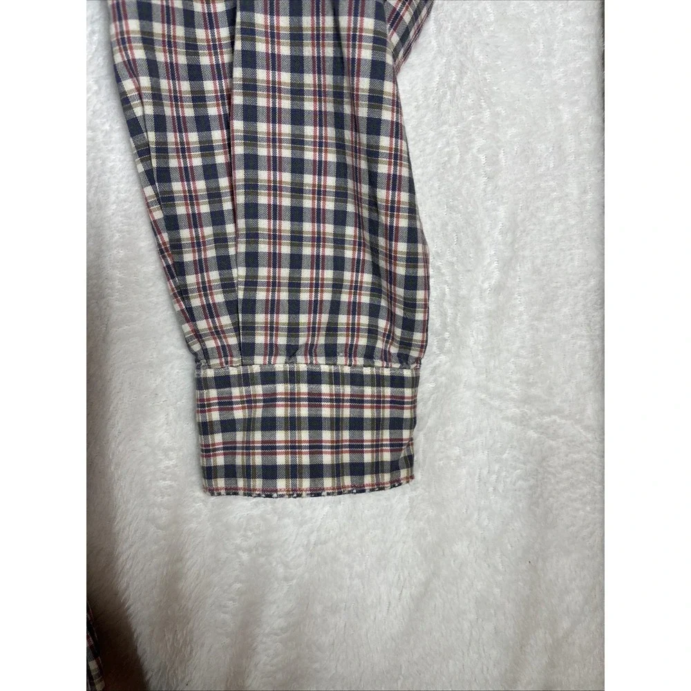 Polo Ralph Lauren Pony Marlowe 100% Cotton‎ Made in USA 90s Vintage Plaid Large
